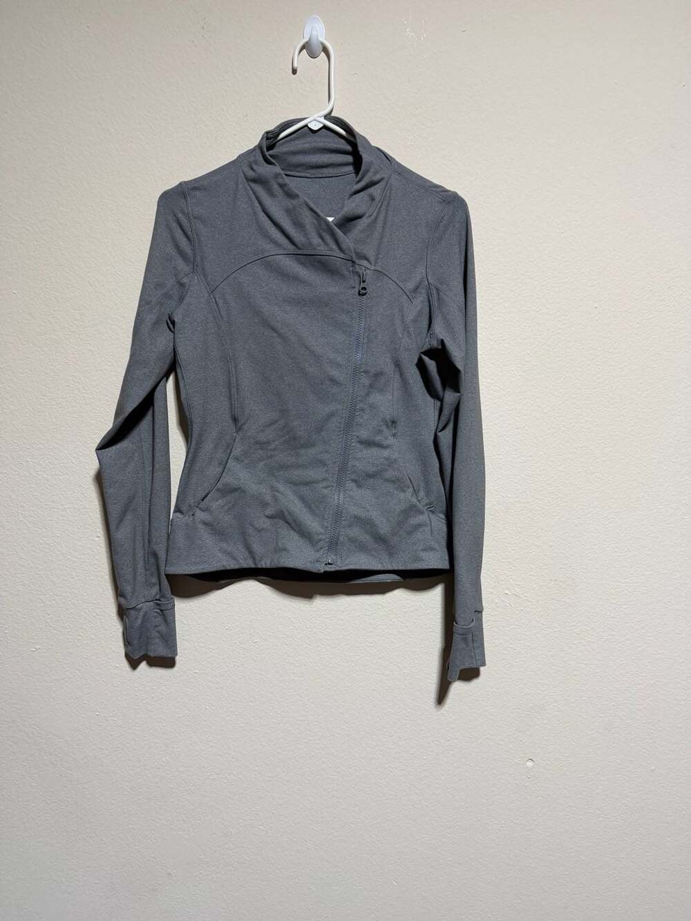 Lululemon Grey Asymmetrical Zip-Up Jacket